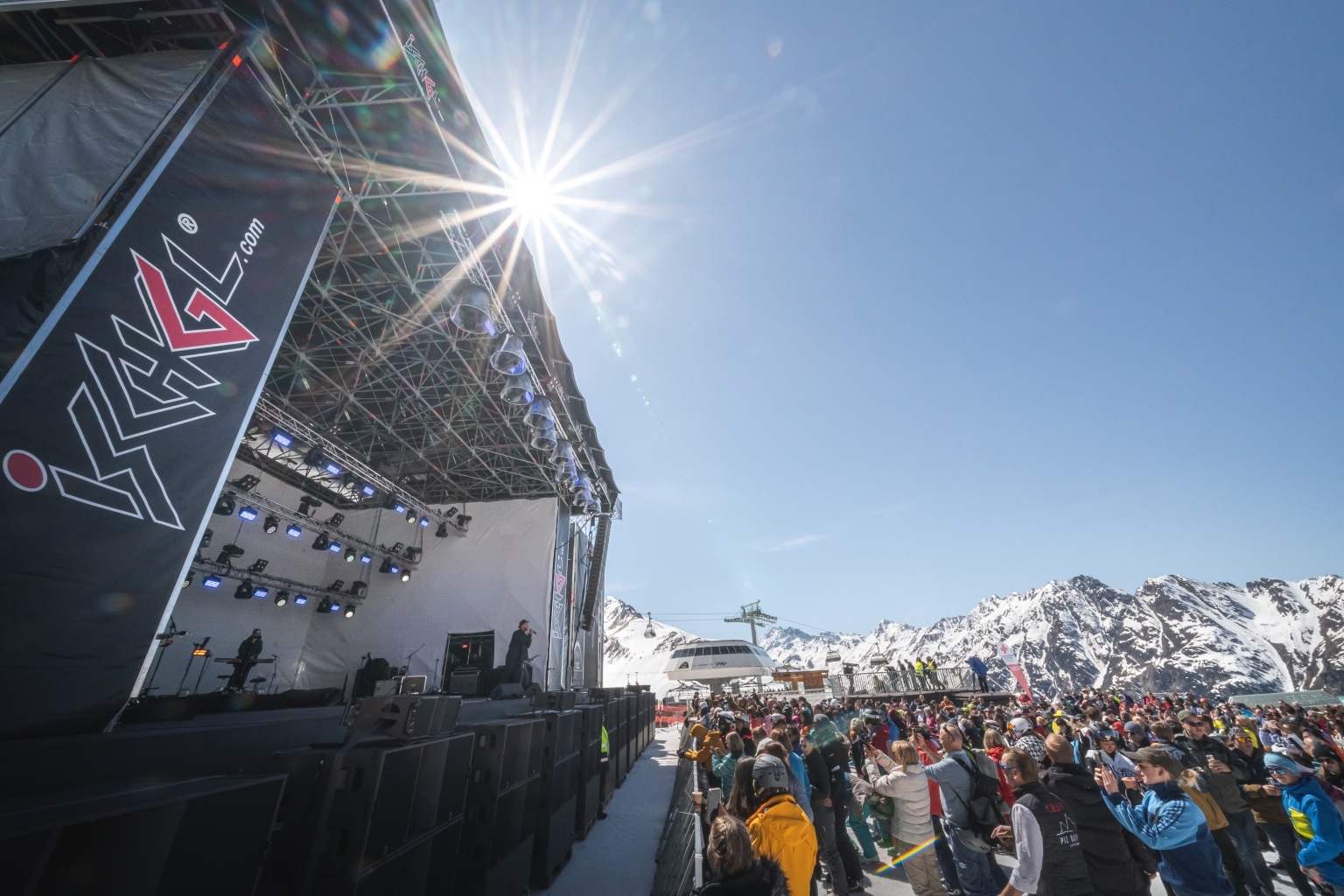 Konzert bei einem Event in Ischgl
